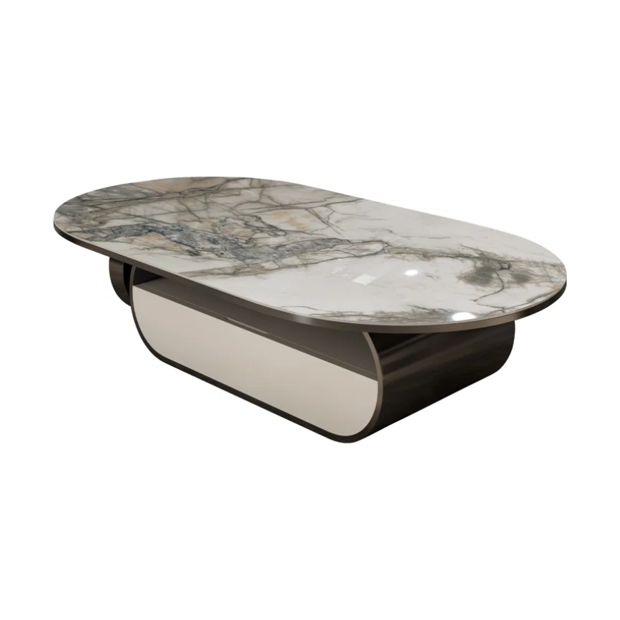 Oval Marble Coffee Table